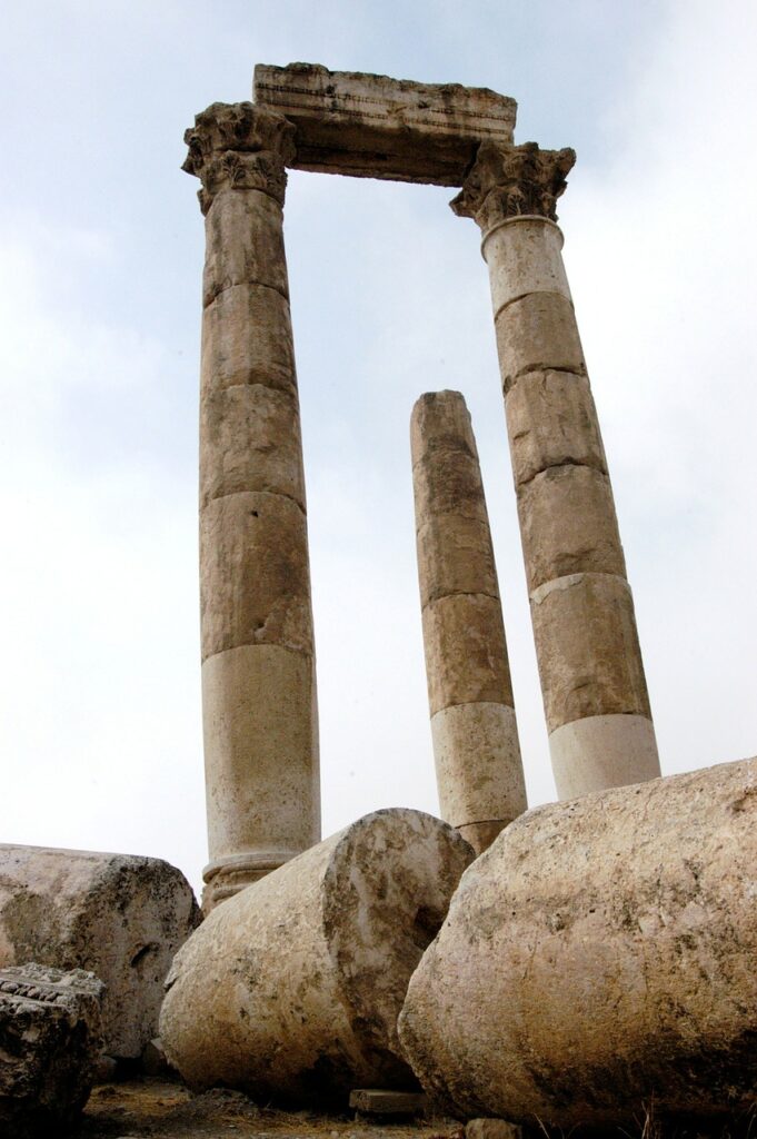 jordan, ruins, remains